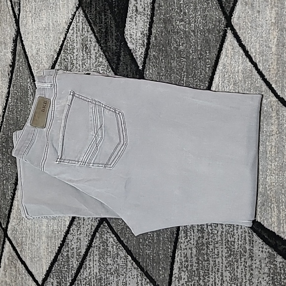 BKE TYLER STRAIGHT EMBROIDERED GRAY DENIM JEAN - Picture 1 of 13